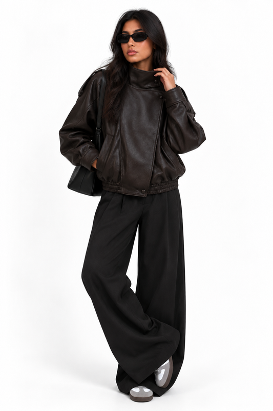 Chaqueta de cuero Noor