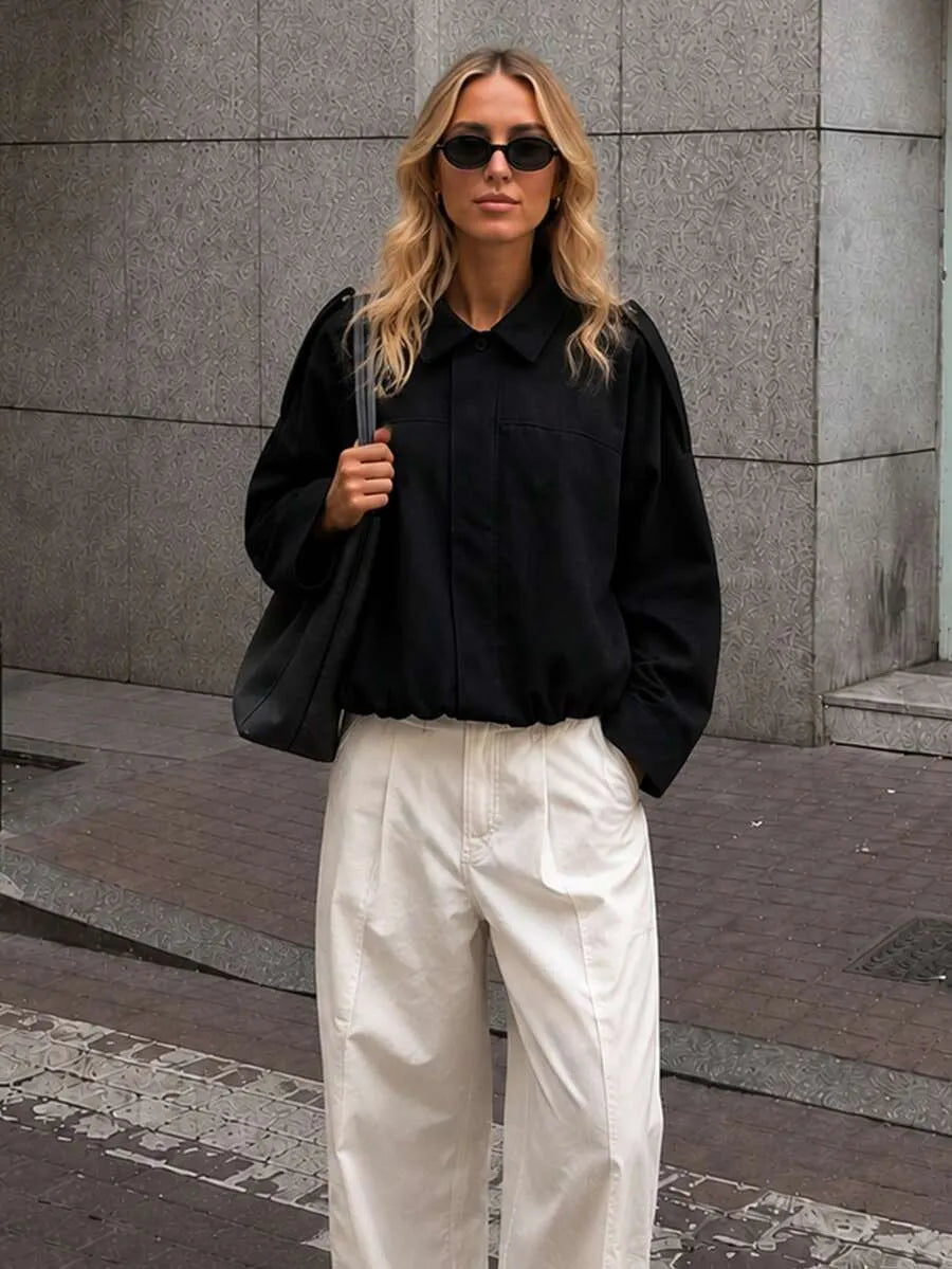 Chaqueta con cremallera Bente