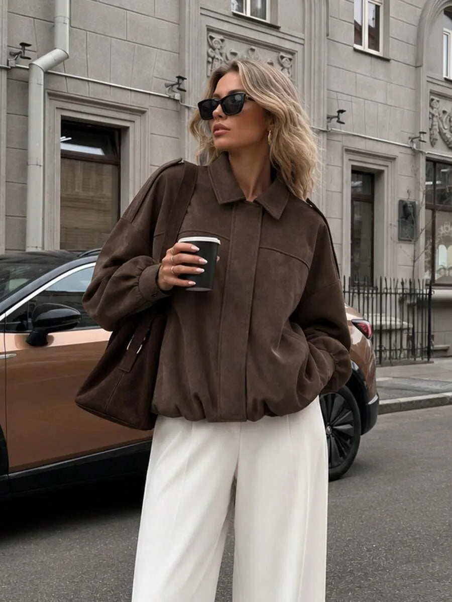 Chaqueta con cremallera Bente
