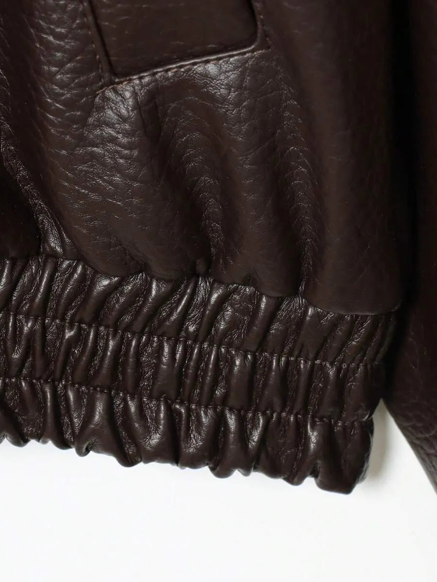 Chaqueta de cuero Noor