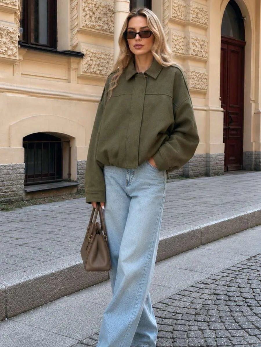 Chaqueta con cremallera Bente